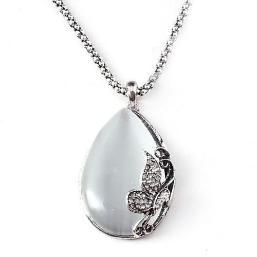 2012 Fashion Jewelry Sets Silver Opal Pendant Necklace