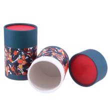 Printed round tea box packaging paper tube