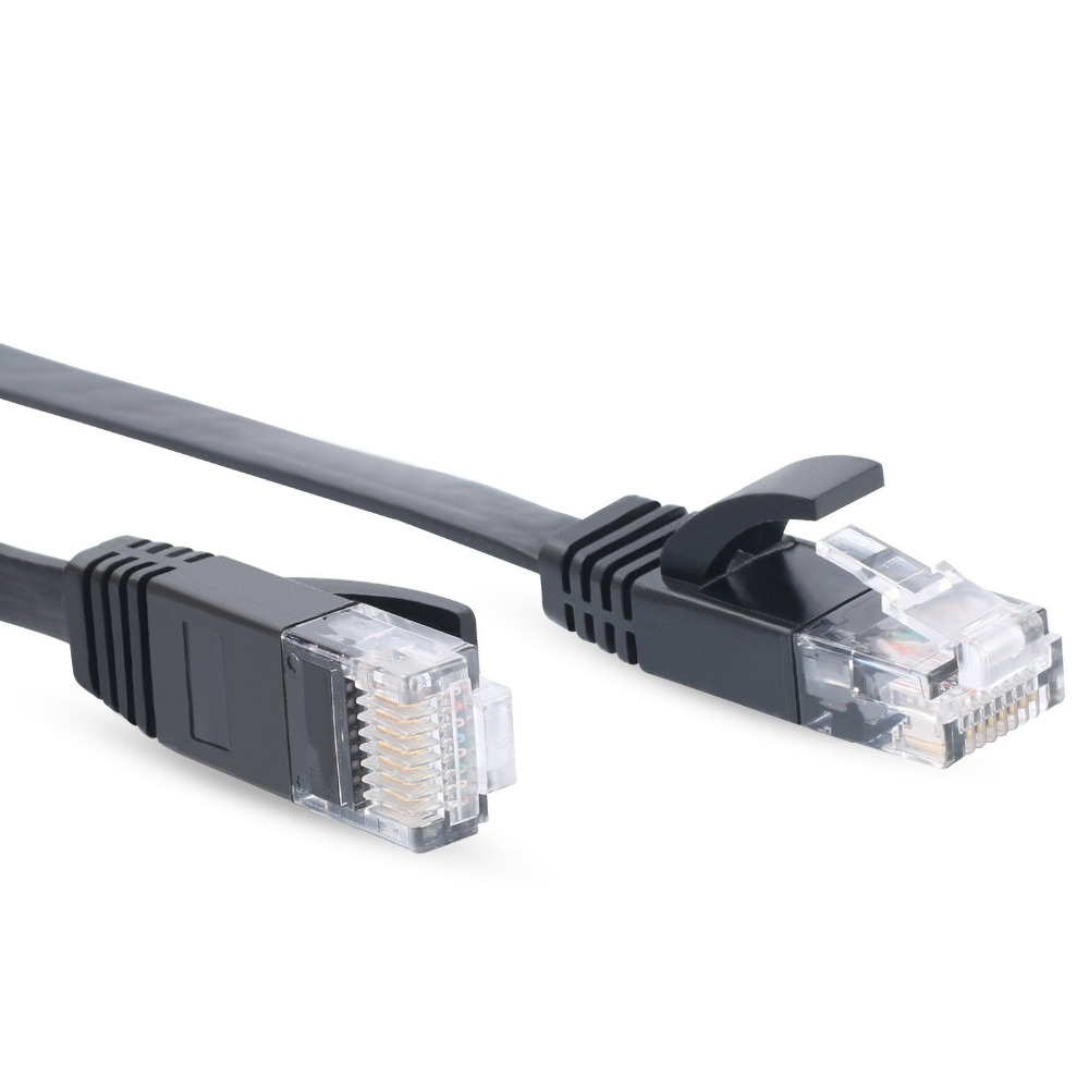 Multi -kleuren roodblauw geel platte CAT5 CAT6 Ethernet LAN -netwerk RJ45 Extension Patch Cable voor routermodem