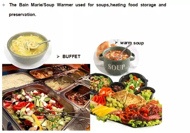 4 grid electric heat preservation soup pool supermarket chain convenient fast food Food Warmer Container