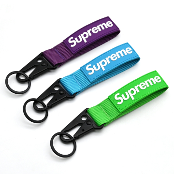 Colours Nylon Keychains PVC Patch Nylon Fabric