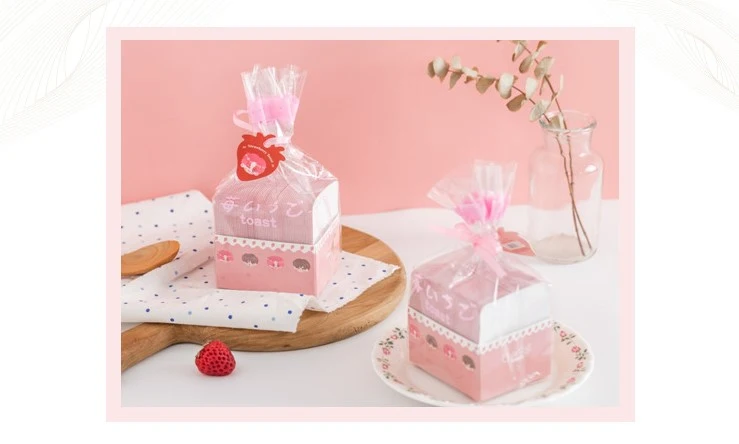 Toast Shape Design Cube Paper Notes Pad
