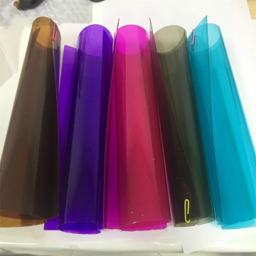 Colorful PVC rolls for folding plastic box