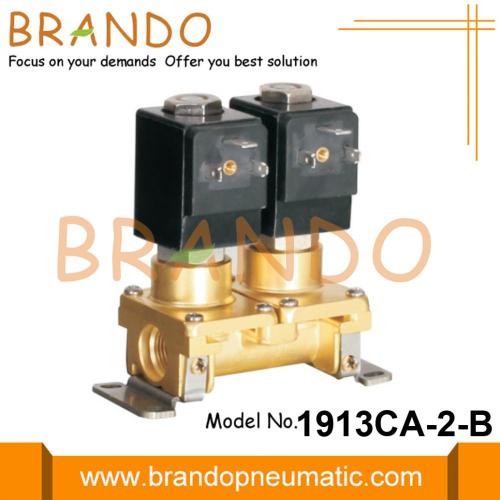 1/8&#39;&#39; 1/4&#39;&#39; 2 Grup Pirinç Solenoid Valf Kombinasyonu