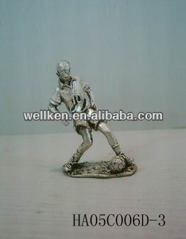 pewter soccer figures,pewter alloy figurines