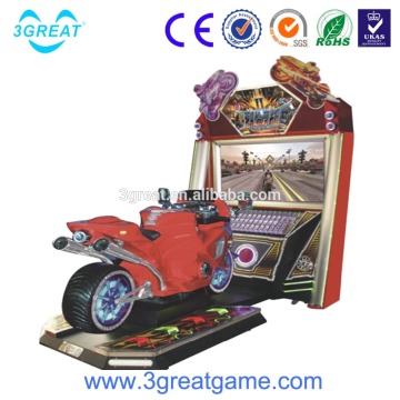 Indoor simulator coin operated racing car game