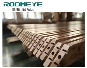 ROOMEYE teak lumber profiles for lift sliding door lignum wood profies for door with China supplier
