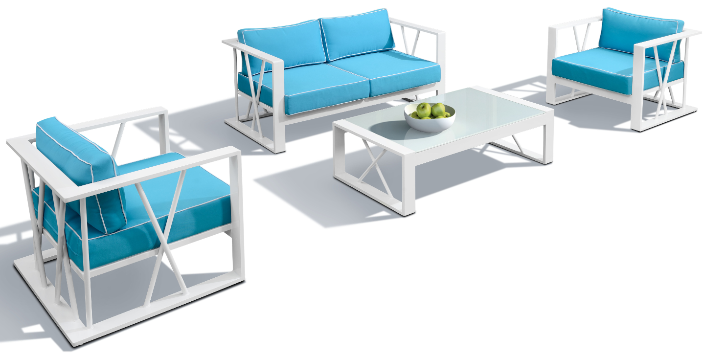 Outdoor Wicker Sofa Set