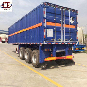 Rear Open Box Transport Semi Trailer