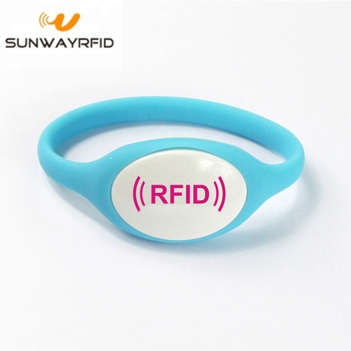 13.56mhz Silicone RFID bracelet for theme Park