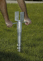 Hot dip galvanized garden fence post spike and post support brackets