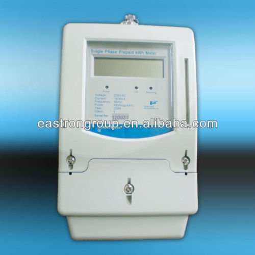 single phase prepaid energy meter, prepay energy meter, smart card electricity meter, prepaid kWh meter