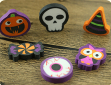 Different Shape Cleaning Eraser For Halloween