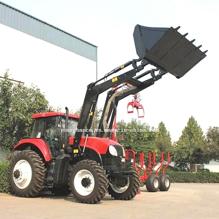 China Factory Sell Tz16D Tip Quality Heavy Duty 140-180HP Big Wheel Tractor Mounted Front End Loader with Standard Bucket