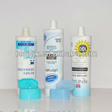 Plastic oval tube, oval cosmetic tube