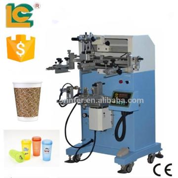 LC-PA-300E rotary silk screen glass printing machine for plastic bottles