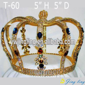 Full Round  Boy Crown Gold Pageant Crowns