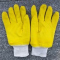 Yellow Colour with PVC Coated Gloves