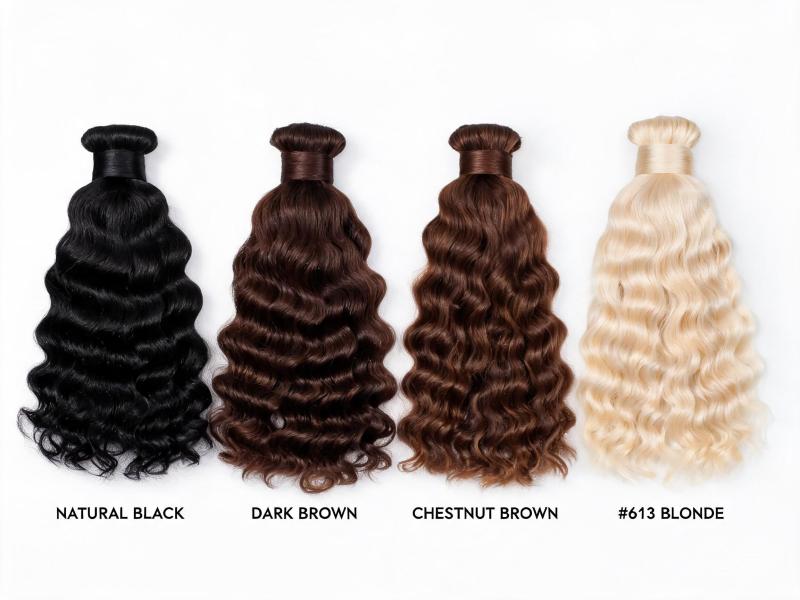 Straight Bulk Human Hair For Braiding Natural Black 14-30 Inch