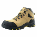 Chaussures de travail en cuir nubuck jaune