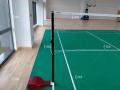 Piso da corte verde de badminton com preço baixo