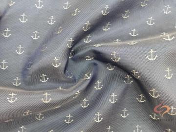 Poly and Viscose Blended Jacquard Fabric