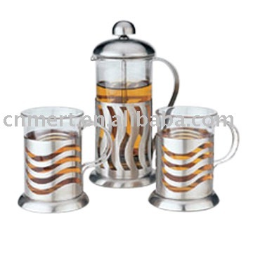 French Press Coffee Maker & Pot Set