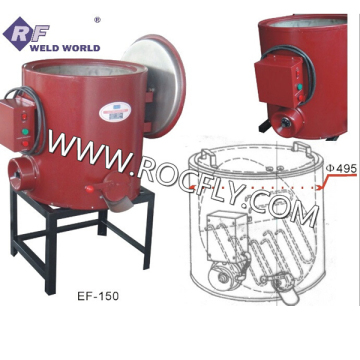 Automatic Controller and Stainless Steel Heating Tube Blue Color Welding Flux Dryer Oven