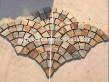 driveway paving stone on mesh,crazy slate mosaic pattern