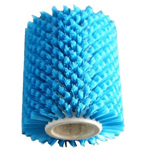 PVC core roller brush with soft nylon filament