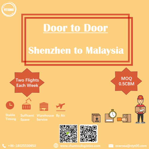 Deur tot deurdienst van Shenzhen naar Maleisië