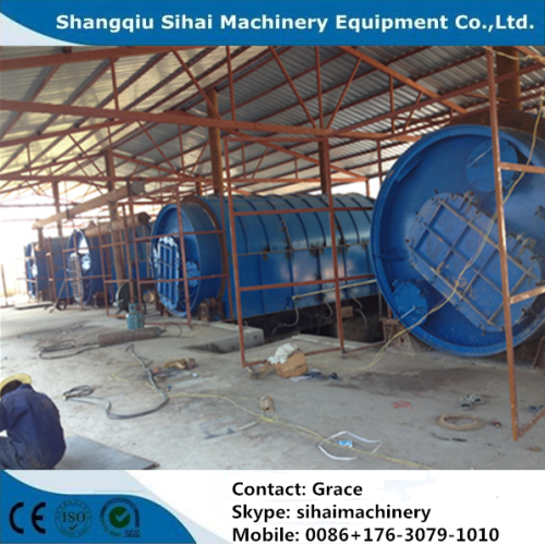 10Tons Waste Tire Recycling Production Line