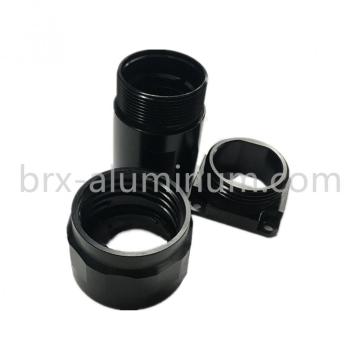 Black Hard Anodized aluminum precision part