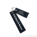 Airplane Aviation Custom Woven Brodery Keychain