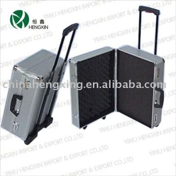 abs spinner trolley case,aluminum rolling case,abs aluminum trolley case HX-p2262-2