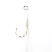 Iron Plate Hook with Ring and Hangnail High Carbon Steel for Freshwater and Sea Fishing