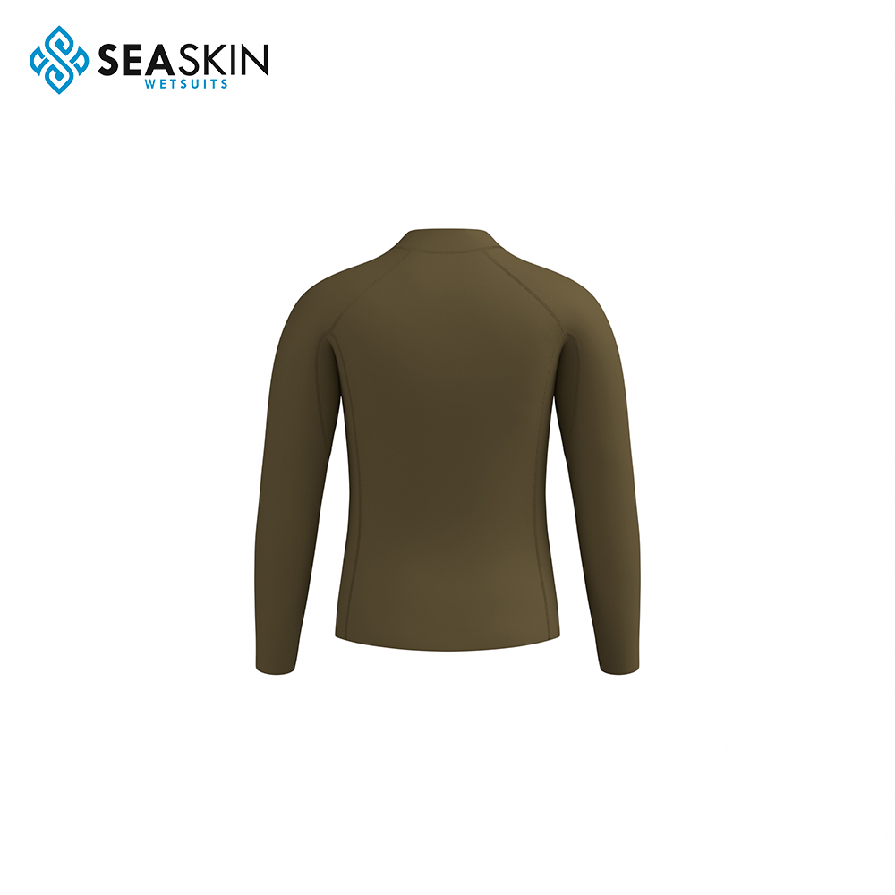 Seaskin Front Zip Mens Wetsuit Top για SUP