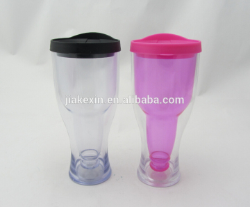 Beer bottle shaped plastic sports bottle