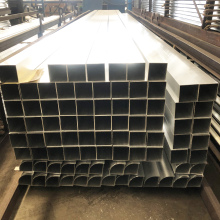 Aluminum Square Pipe Rectangular Profile - Anodized Bright Silver