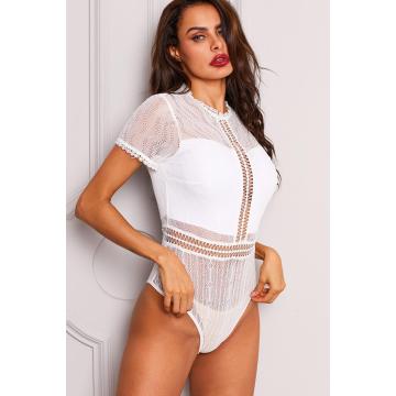 Mezza manica collo alto leggermente modellante lingerie da donna