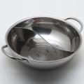 28-34cm Stainless Steel Hot Pot dengan Divider