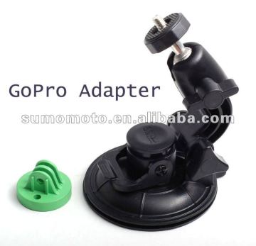 GoPro Vehicle Window Suction Cup + Mount Adapter Tripods Supports Monopod hero 2 (GM001+SUCTION)