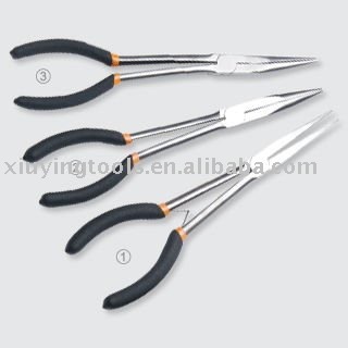 P-13016 LONG REACH FLAT NOSE PLIER (CRV)