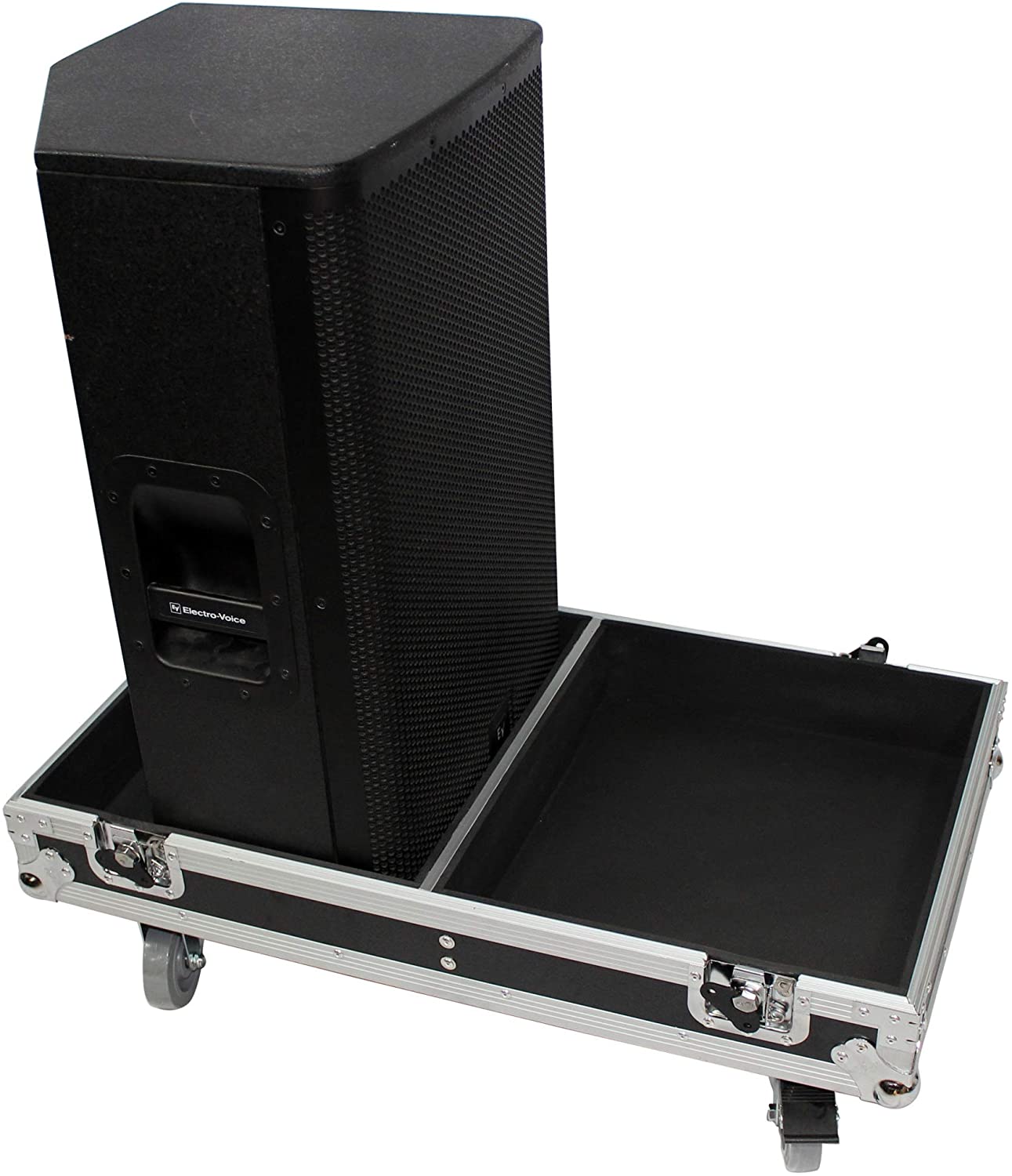 ATA Style Flight Case For EV ELX115P Powered Dual Speakers Aluminum Speakers Case