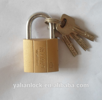 Good Quality Imitate BrassYellow Color Iron Padlock