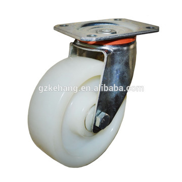 5" nicety structure Polyamide wide casters,mini plastic casters,caster with plate,mini swivel caster