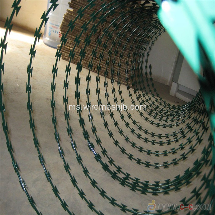 Galvanized dan Plastic-sprayed Razor Wire