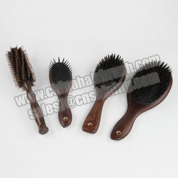 Natural wooden hairbrush