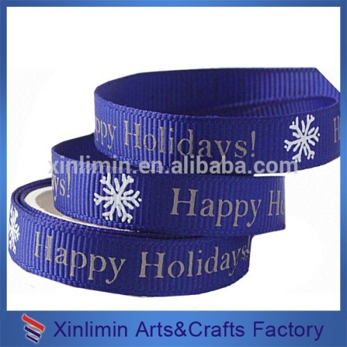 Custom new design printed different types of grosgrain ribbons