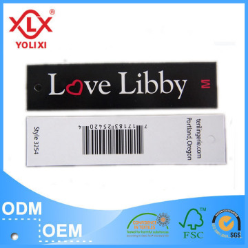 barcode hang tag garment tag exporter